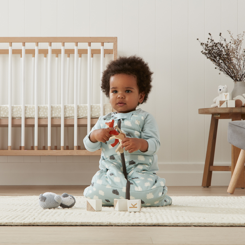 ergoPouch Sheeting Sleeping Bag 3.5 Tog Tell Me Baby