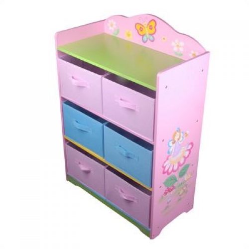 All 4 Kids Girls Pink Fairy Fabric Storage Reviews Opinions Tmb