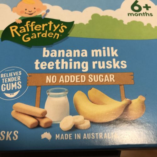 Raffertys Garden Banana Milk Teething Rusks Reviews Tell Me Baby