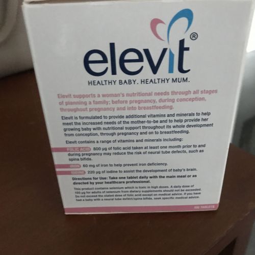 Elevit Pregnancy Multivitamin Tablet Reviews Tell Me Baby