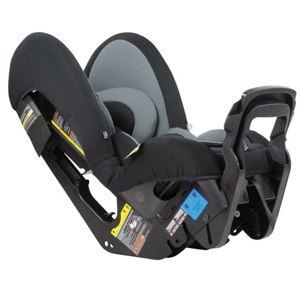 Babylove Cosmic II™ Convertible Car Seat Black Rearward Facing Angle