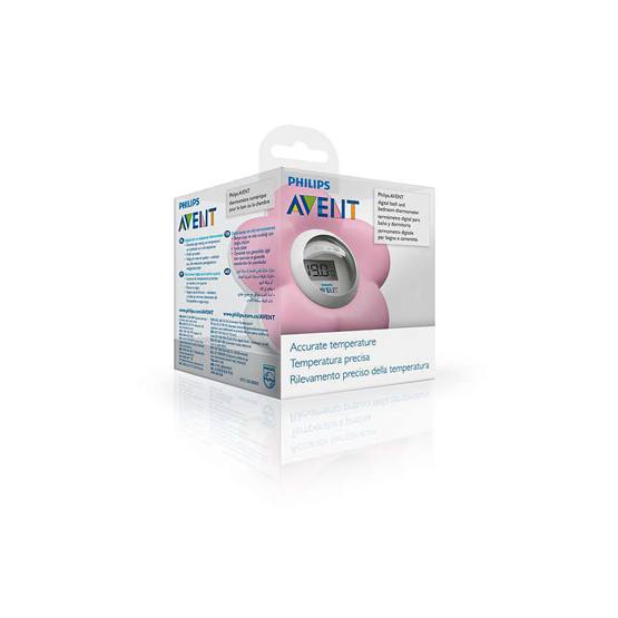 Philips Avent Baby Bath & Room Thermometer Pink Pack Tell Me Baby