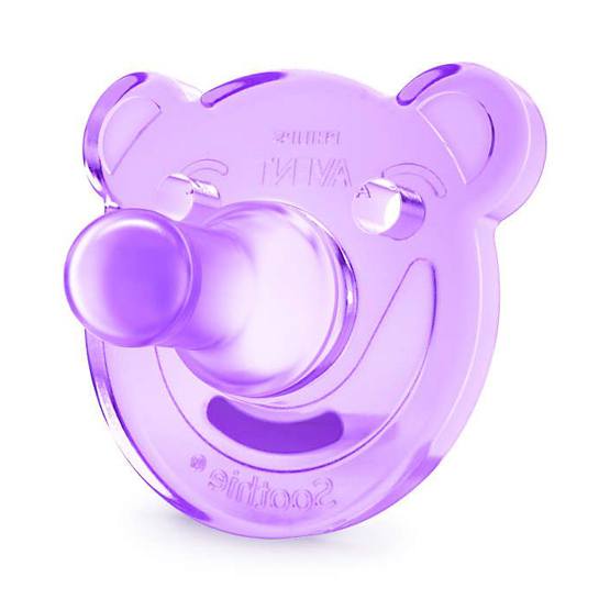 Philips Avent Soothie Pacifier Purple Front Tell Me Baby