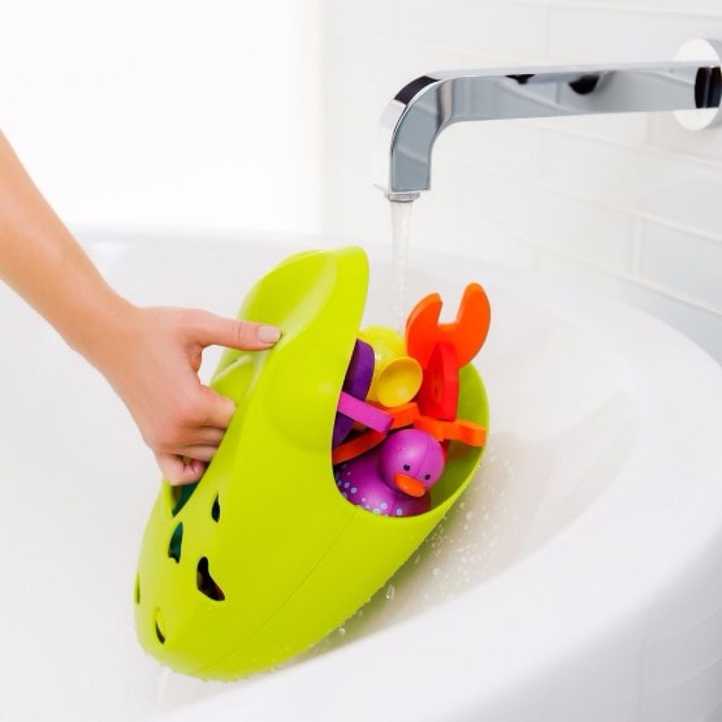 Boon FROG POD Bath Toy Scoop, Drain & Storage Washing Tell Me Baby