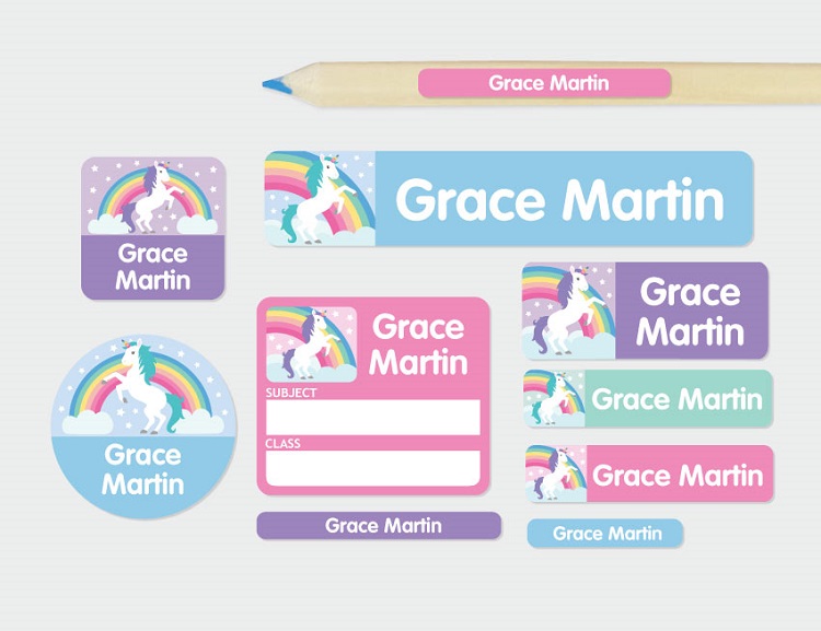 Personalised kids name labels for starting school Tell Me Baby