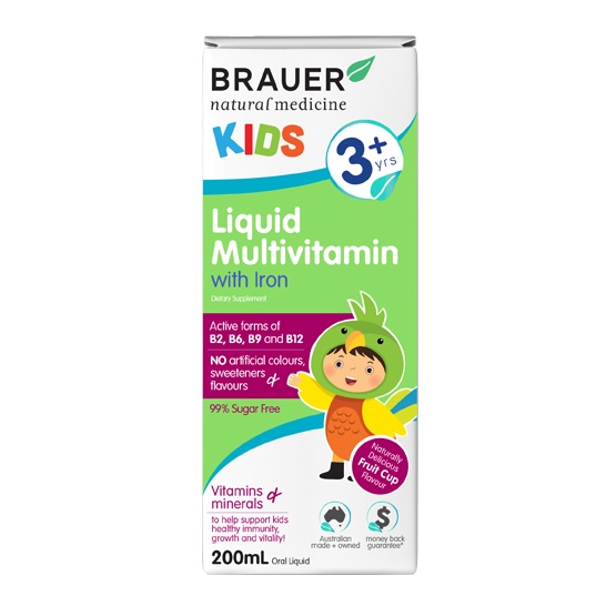 Brauer Natural Medicine Kids Liquid Multivitamin Iron Reviews Tell Me