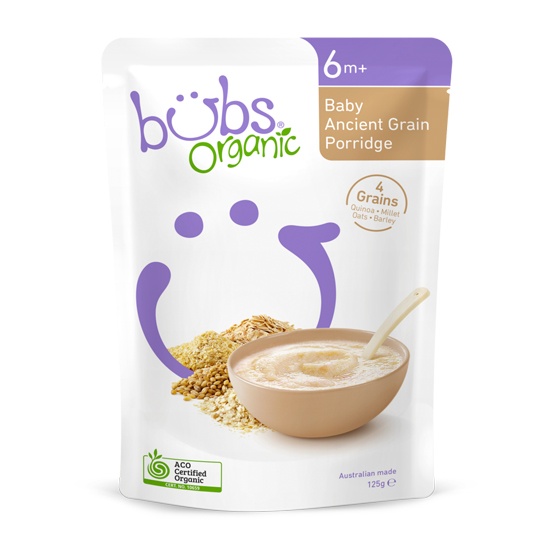 bubs organic baby rice cereal