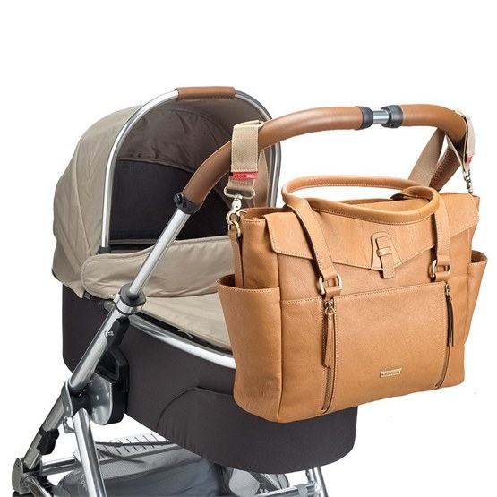 tan nappy bag