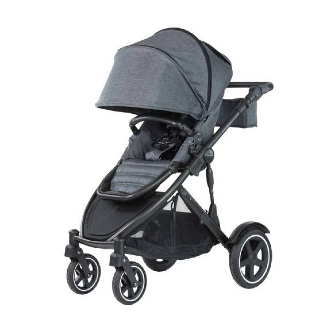 Steelcraft Strider Signature™ Stroller Platinum Extended Canopy Tell Me Baby